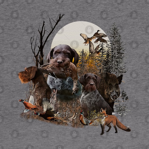 German Wirehaired Pointers by German Wirehaired Pointer 